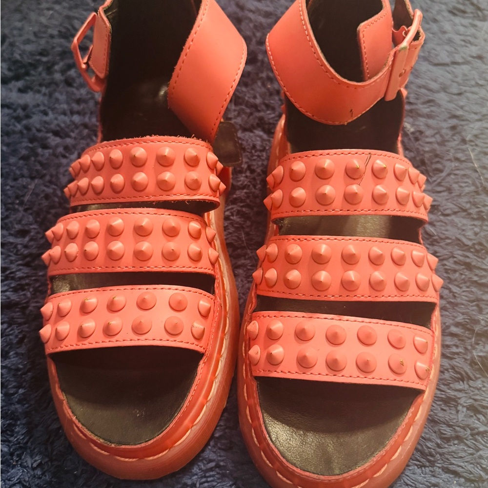 Dr. Martens Pink Studded Sandals